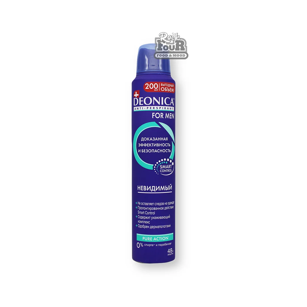 Հակաքրտինքային միջոց «Deonica for men Անտեսանելի» 200մլ